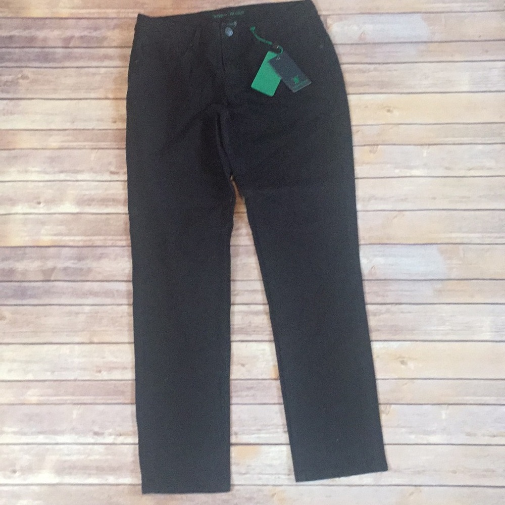 Handcrafted black WORN jeans mikki rise skinny 14